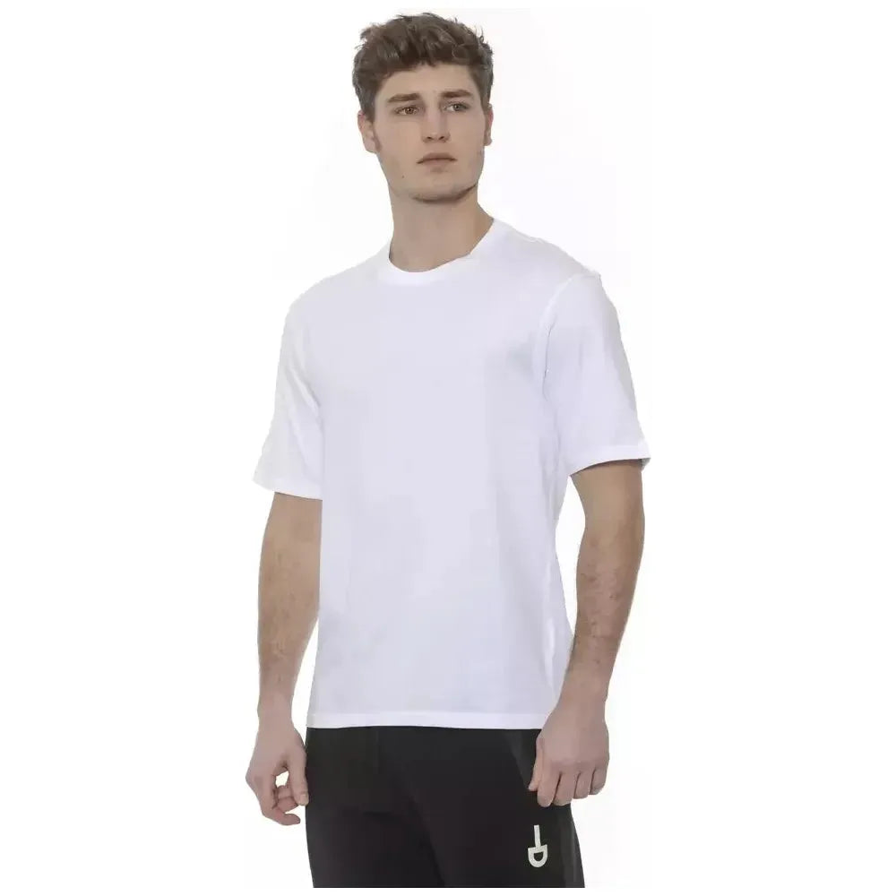 Tond White Cotton Men's T-Shirt TO-20043-S