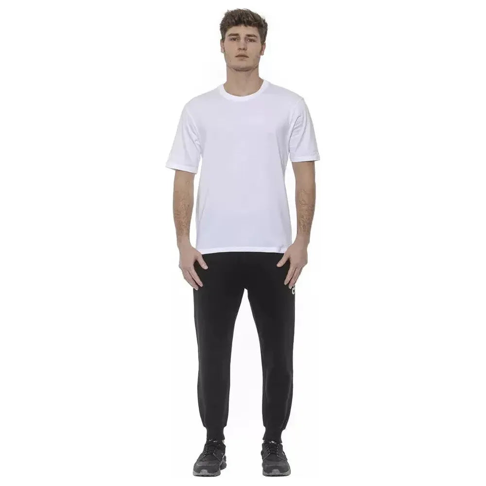 Tond White Cotton Men's T-Shirt TO-20043-S