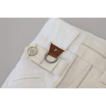 Dolce & Gabbana White Cotton Striped Formal Pants PAN73261 - 56