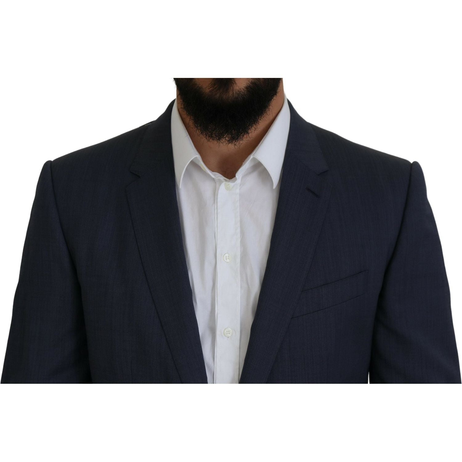 بدلة رجالية أنيقة باللون الأزرق مارتيني من دولتشي آند غابانا بقصّة Slim Fit