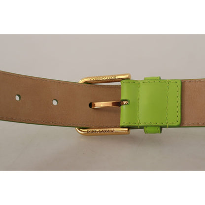 Dolce & Gabbana Green Leather Devotion Heart Micro Bag Headphones Belt