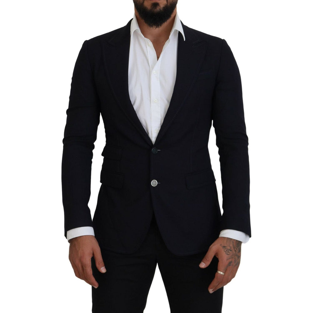 Dolce & Gabbana Blue Wool Formal Taormina Blazer KOS2130- 48
