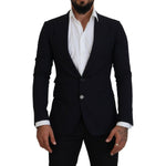 Dolce & Gabbana Blue Wool Formal Taormina Blazer KOS2130- 48