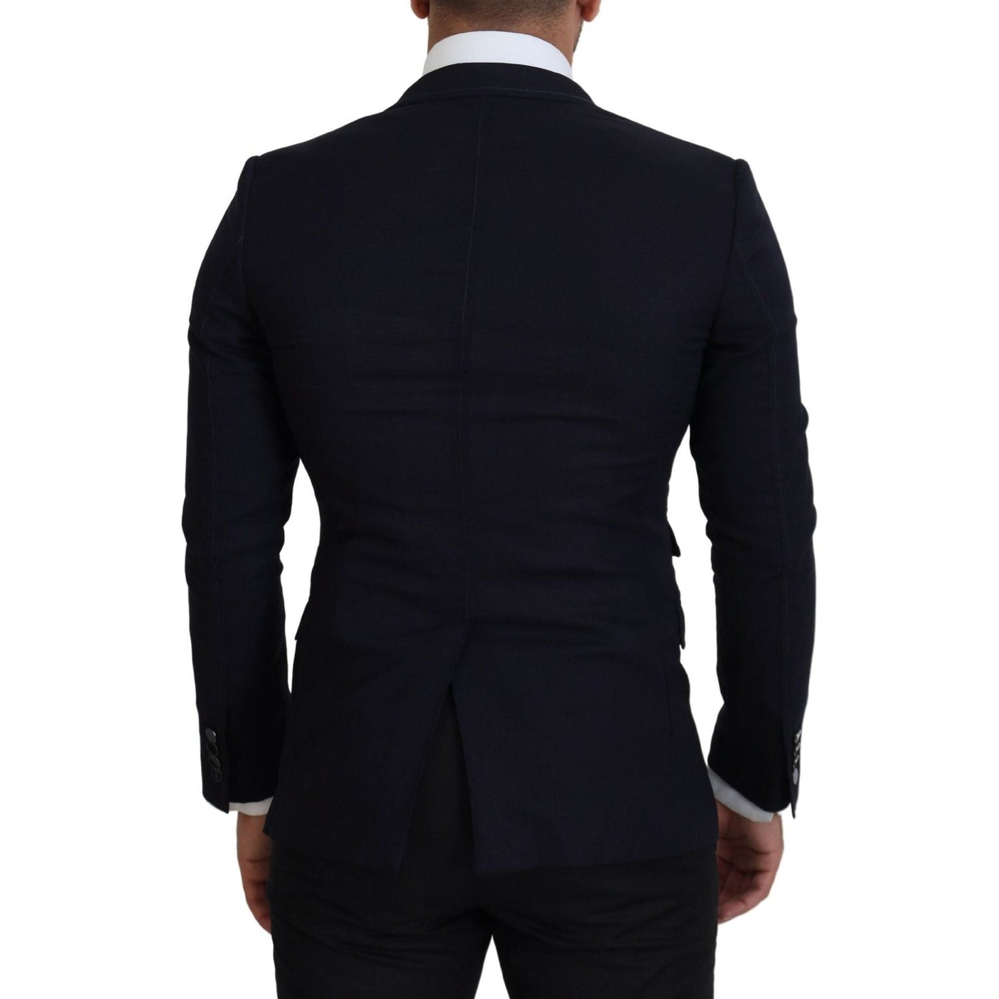 Dolce & Gabbana Blue Wool Formal Taormina Blazer KOS2130- 48