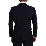 Dolce & Gabbana Blue Wool Formal Taormina Blazer KOS2130- 48