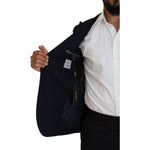 Dolce & Gabbana Blue Wool Formal Taormina Blazer KOS2130- 48