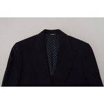 Dolce & Gabbana Blue Wool Formal Taormina Blazer KOS2130- 48