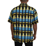 Dolce & Gabbana Multicolor Printed Viscose Casual Shirt TSH83573 - 37