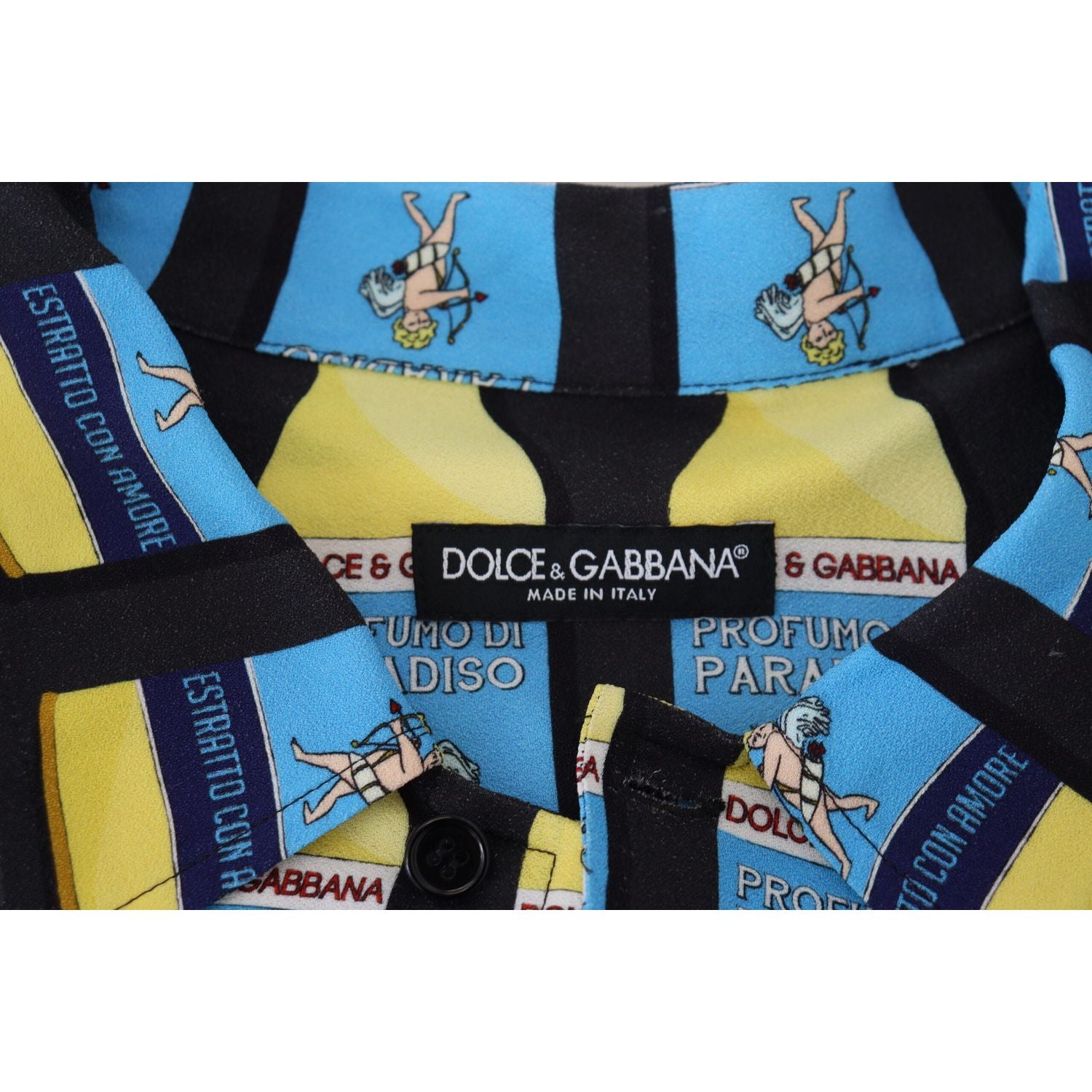 Dolce & Gabbana Multicolor Printed Viscose Casual Shirt