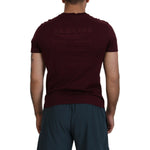 Dolce & Gabbana Maroon Printed Short Sleeves Men T-shirt TSH83682 - 42