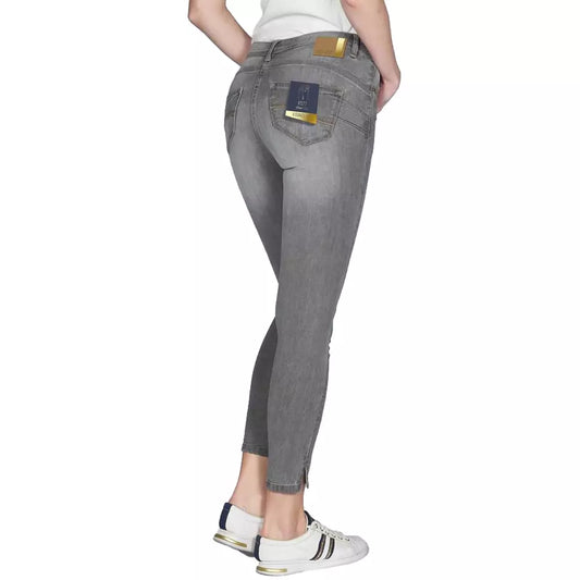 Yes Zee Gray Cotton Women's Push-Up Jegging YE-10567-W25