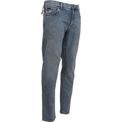 Dolce & Gabbana Blue Wash Slim Fit Cotton Denim Jeans