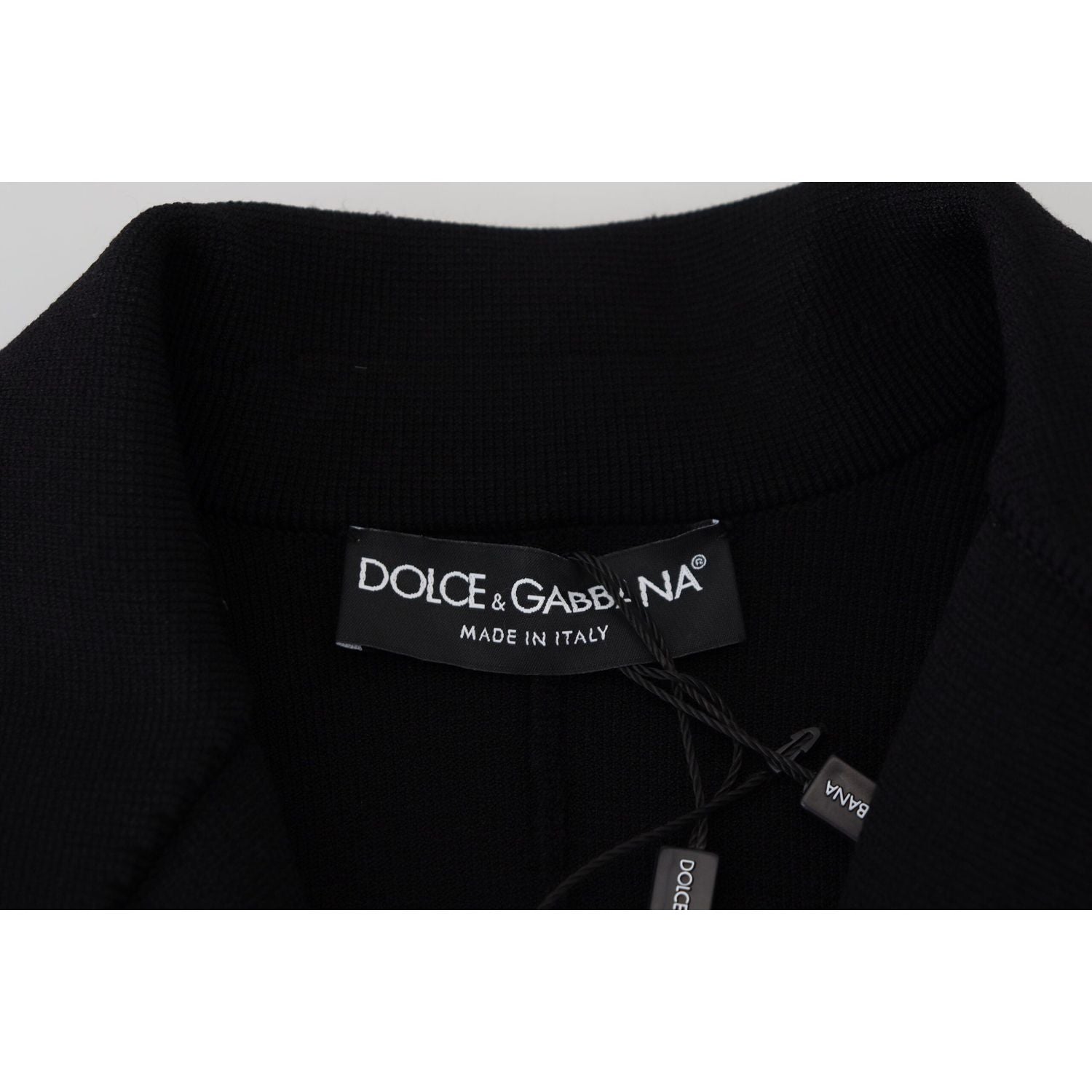 Dolce & Gabbana Black Button Cardigan Blazer Viscose Jacket