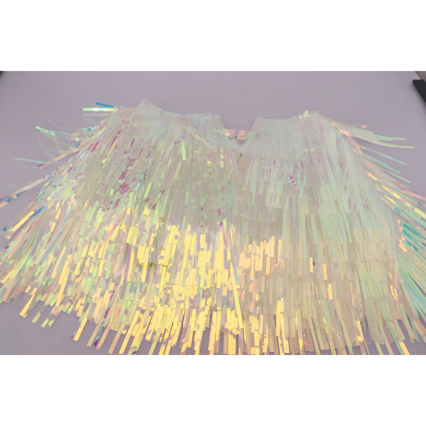 Dolce & Gabbana Multicolor Iridescent Fringed Tulle Skirt SKI1854 - 46