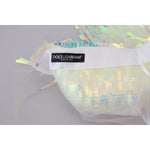Dolce & Gabbana Multicolor Iridescent Fringed Tulle Skirt SKI1854 - 46