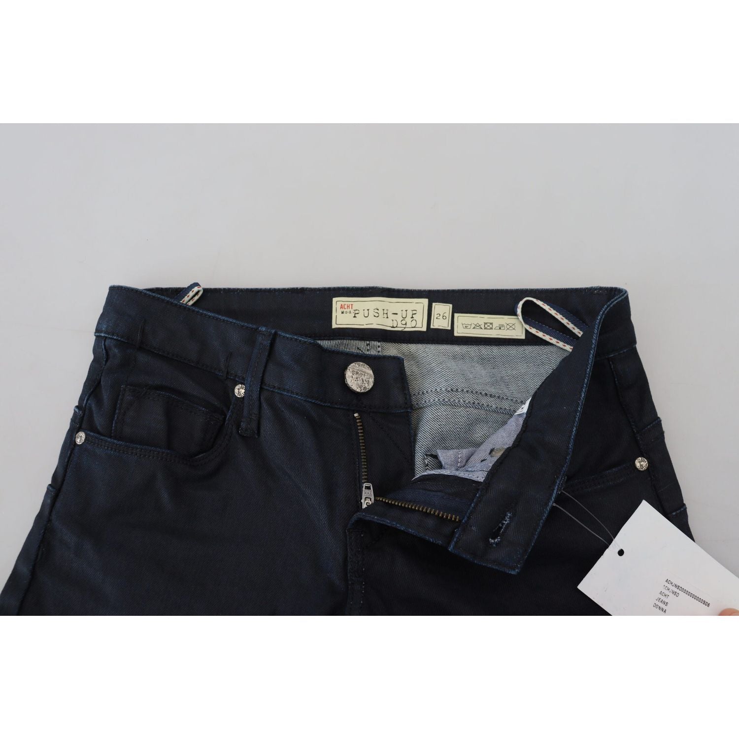 بنطلون جينز ضيق بخصر منخفض من Acht Chic