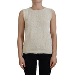 PINK MEMORIES Chic Beige Sleeveless Tank Top PINK MEMORIES Rosy Brown