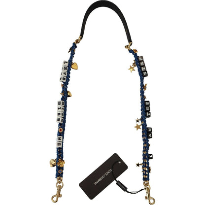 Dolce & Gabbana Multicolor Embellished Bag Shoulder Strap