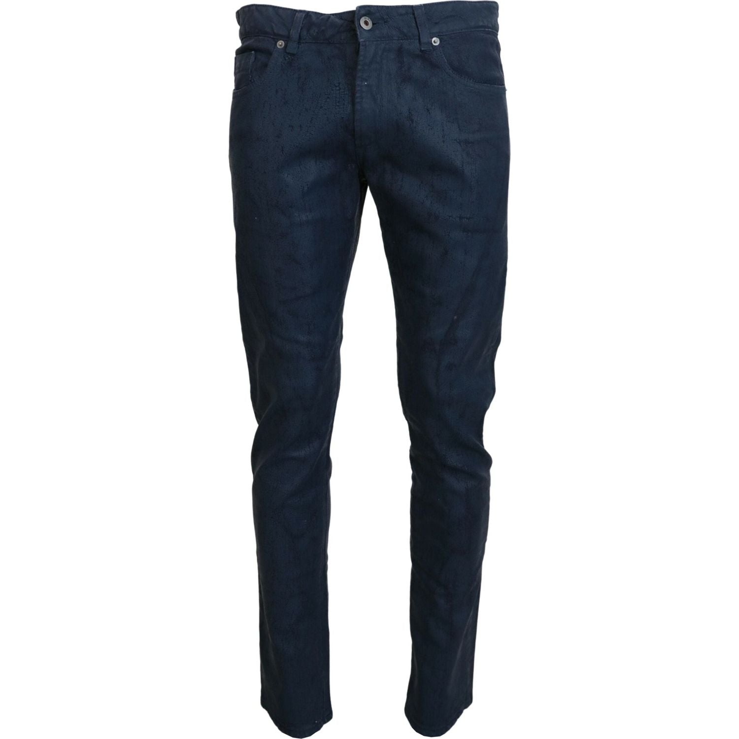 Exte Blue Cotton Tapered Slim Fit Men Casual Denim Jeans