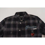 Dolce & Gabbana Black Gray Check Men Long Sleeves Shirt TSH83670-39
