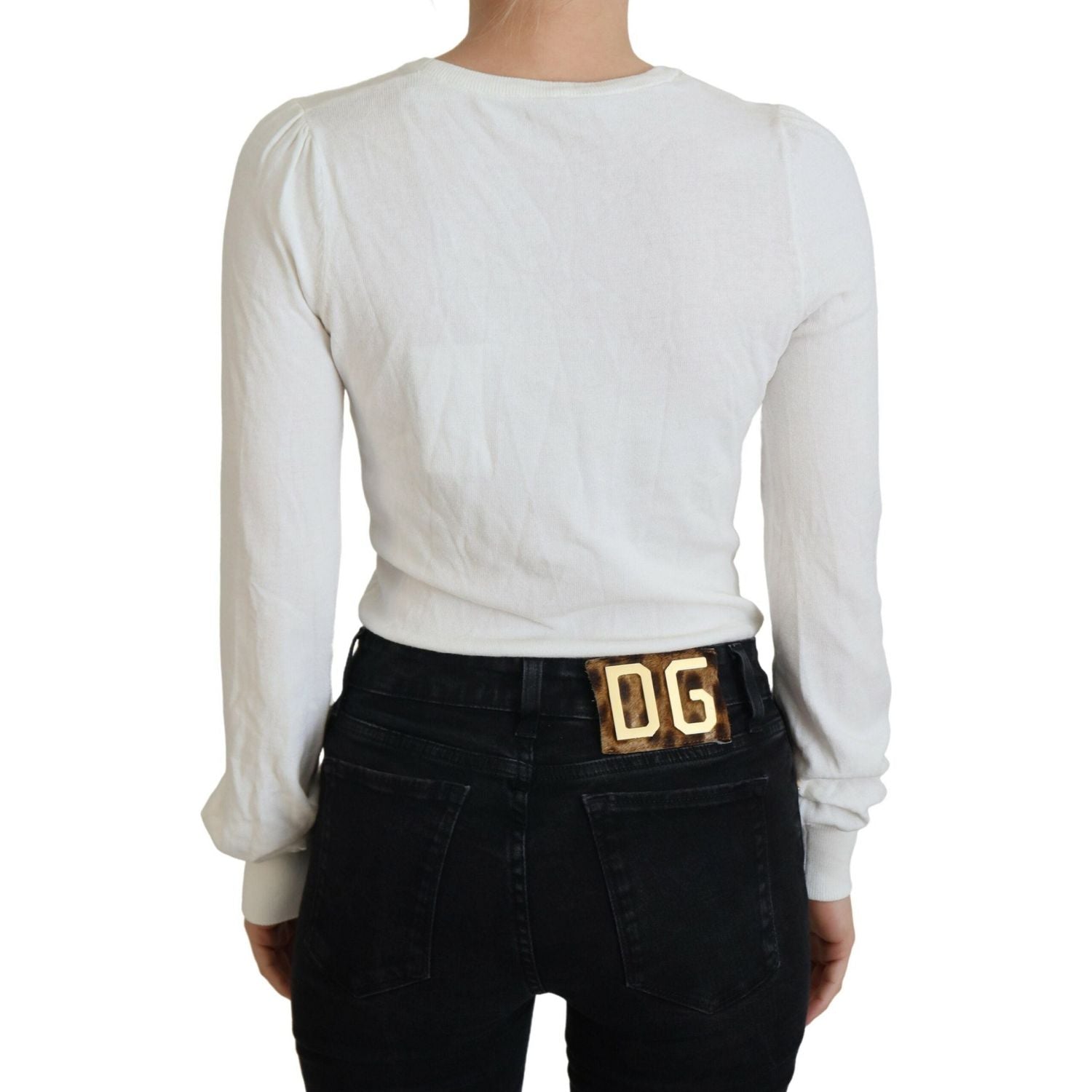 بلوزة باتريزيا بيبي الأنيقة باللون العاجي الكاجوال