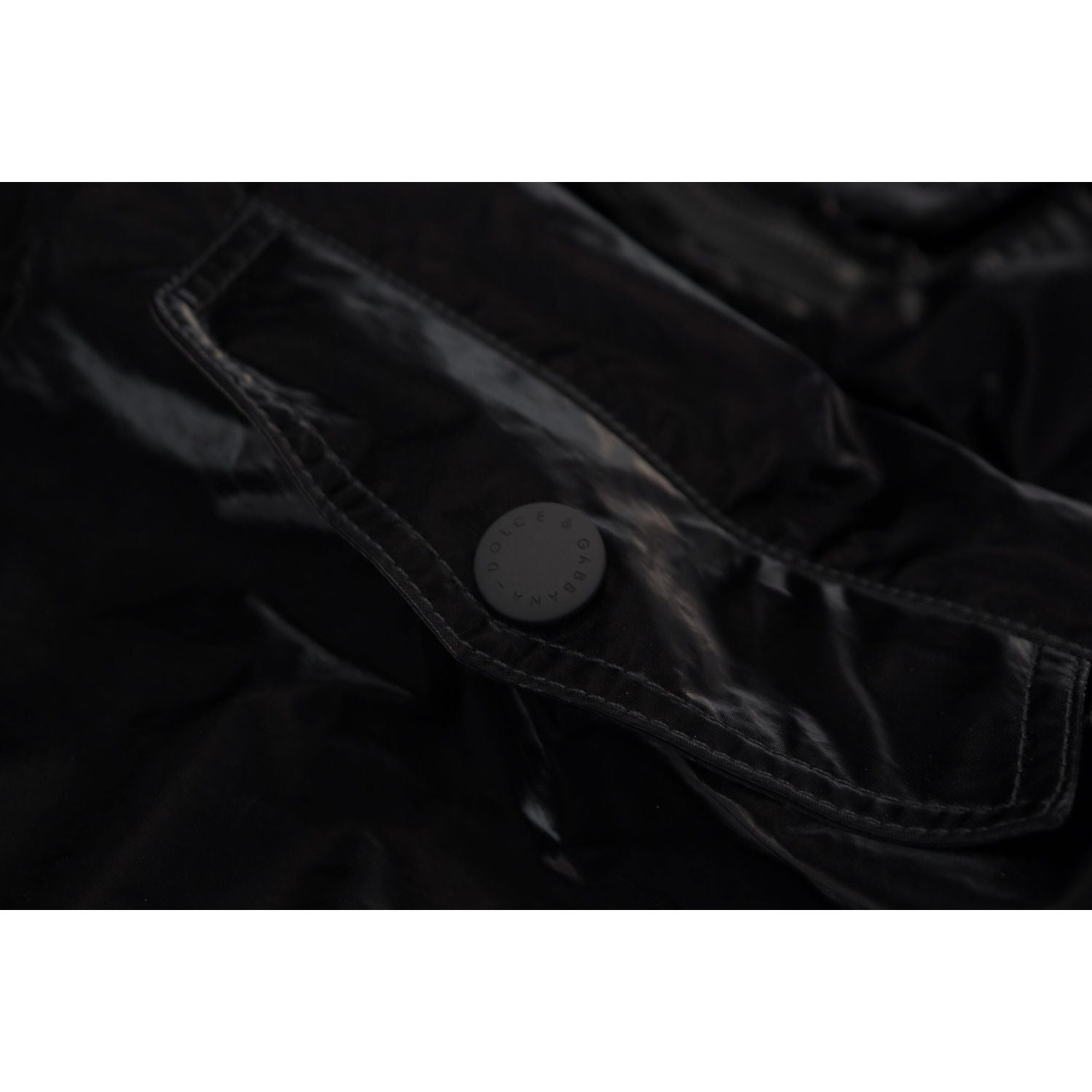 Dolce & Gabbana Black Nylon Hooded Full Zip Bomber Jacket