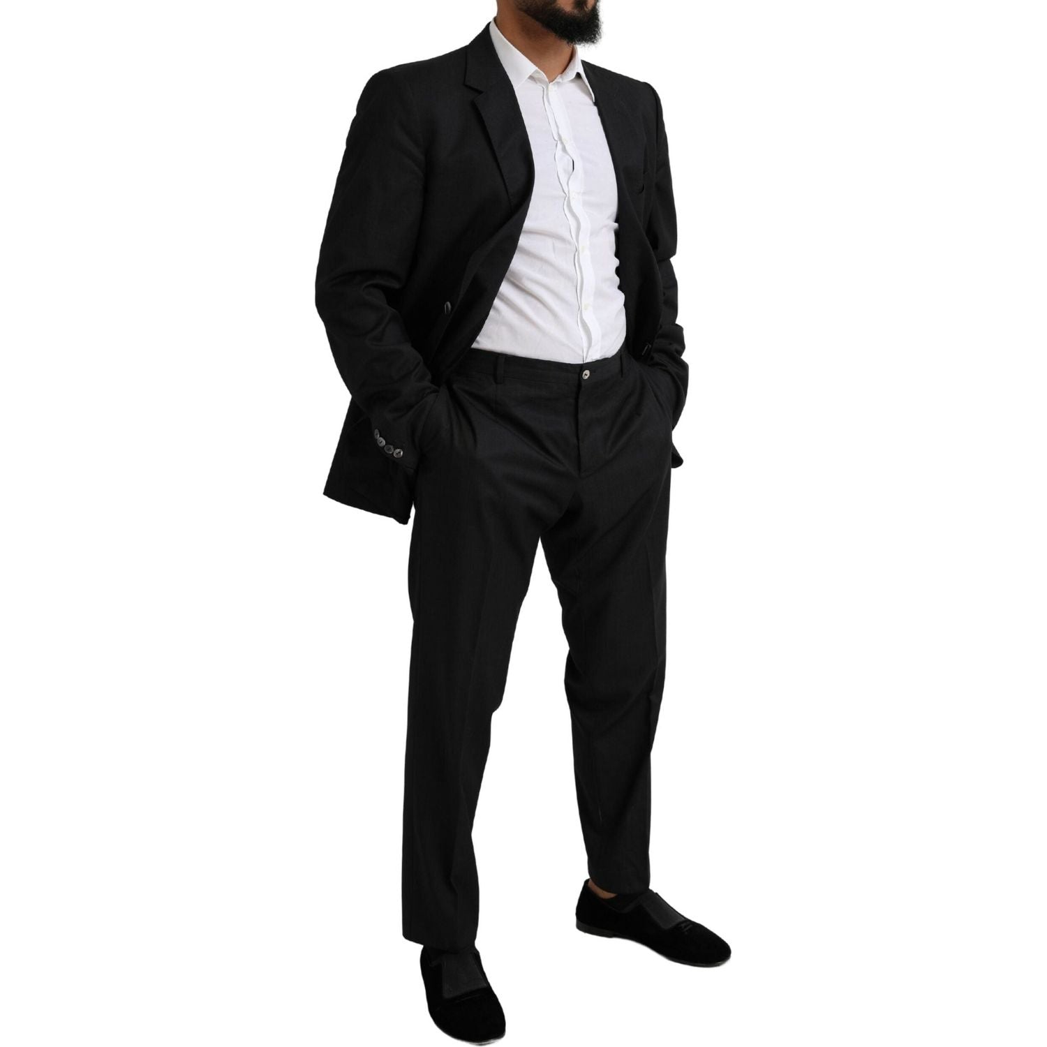 Dolce & Gabbana Black MARTINI Single Breasted 2 Piece Suit