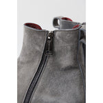 Dolce & Gabbana Gray Leather Men Ankle Boots Shoes MV5002-39
