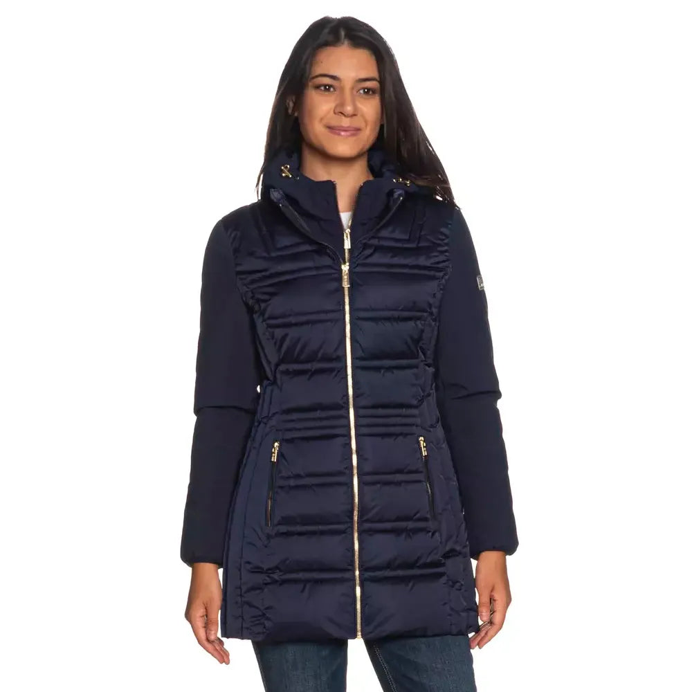 Yes Zee Blue Polyester Women Jacket