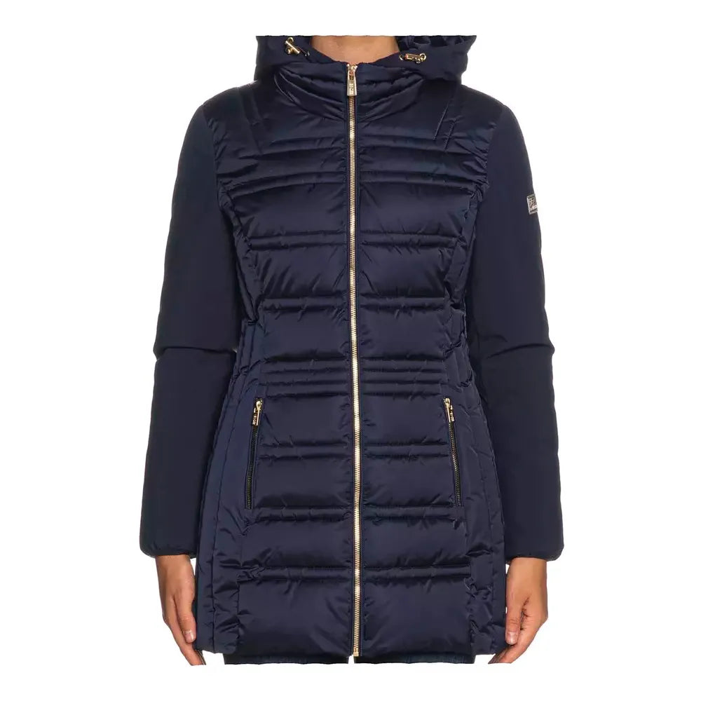 Yes Zee Blue Polyester Women Jacket