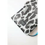 Dolce & Gabbana Gray Leopard Leather Men Purse Crossbody Sling Phone Bag