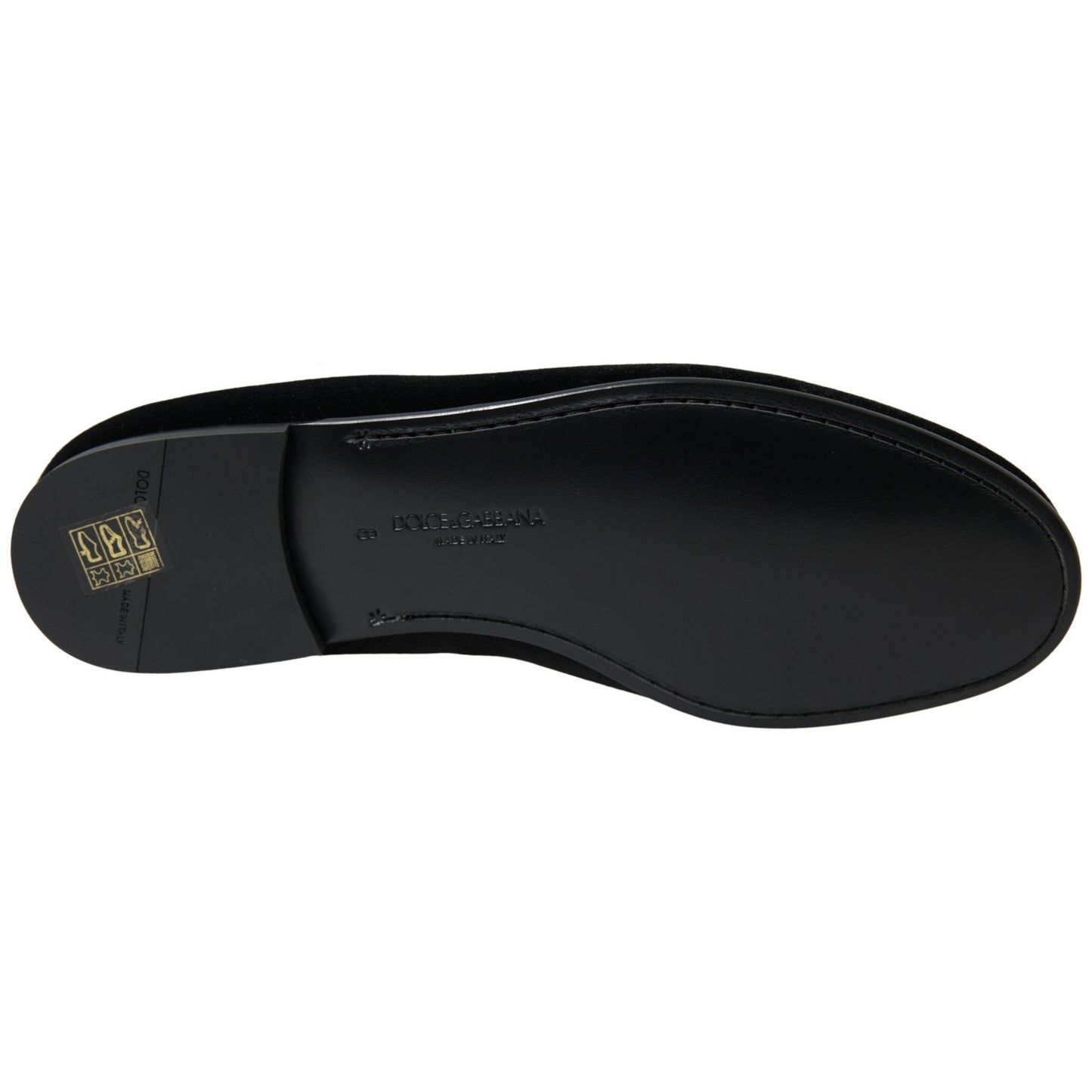 Dolce & Gabbana Black Velvet Loafers Formal Shoes MV5128-39