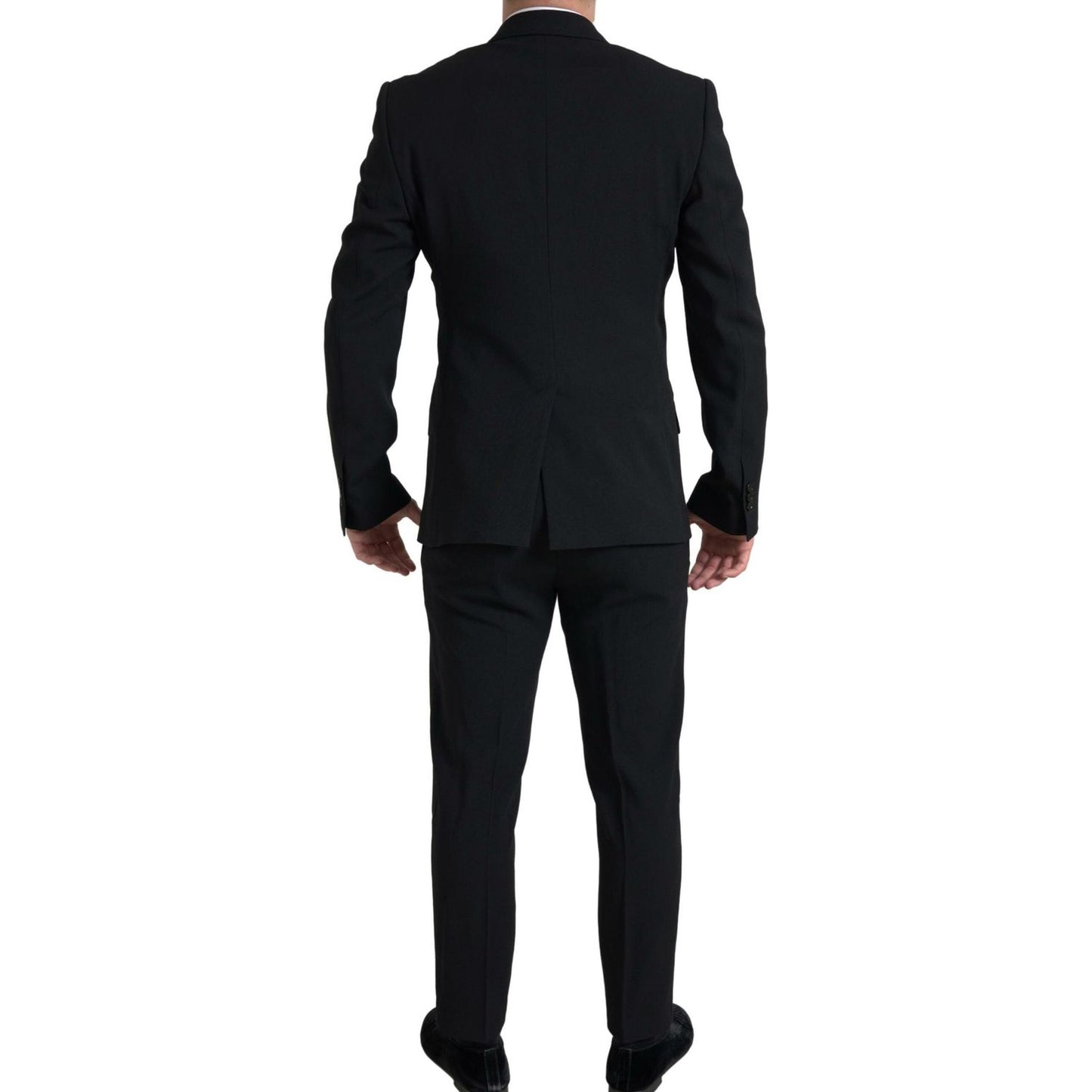 Dolce & Gabbana Black 2 Piece Double Breasted SICILIA Suit KOS2189-52
