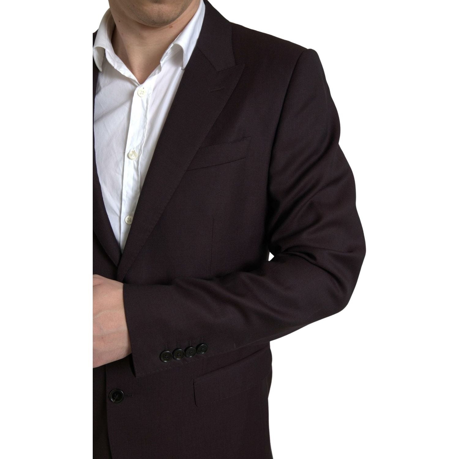 بدلة دولتشي آند غابانا مارون مارتيني بقصّة Slim Fit من قطعتين
