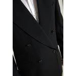 Dolce & Gabbana Black 2 Piece Double Breasted SICILIA Suit KOS2189-52