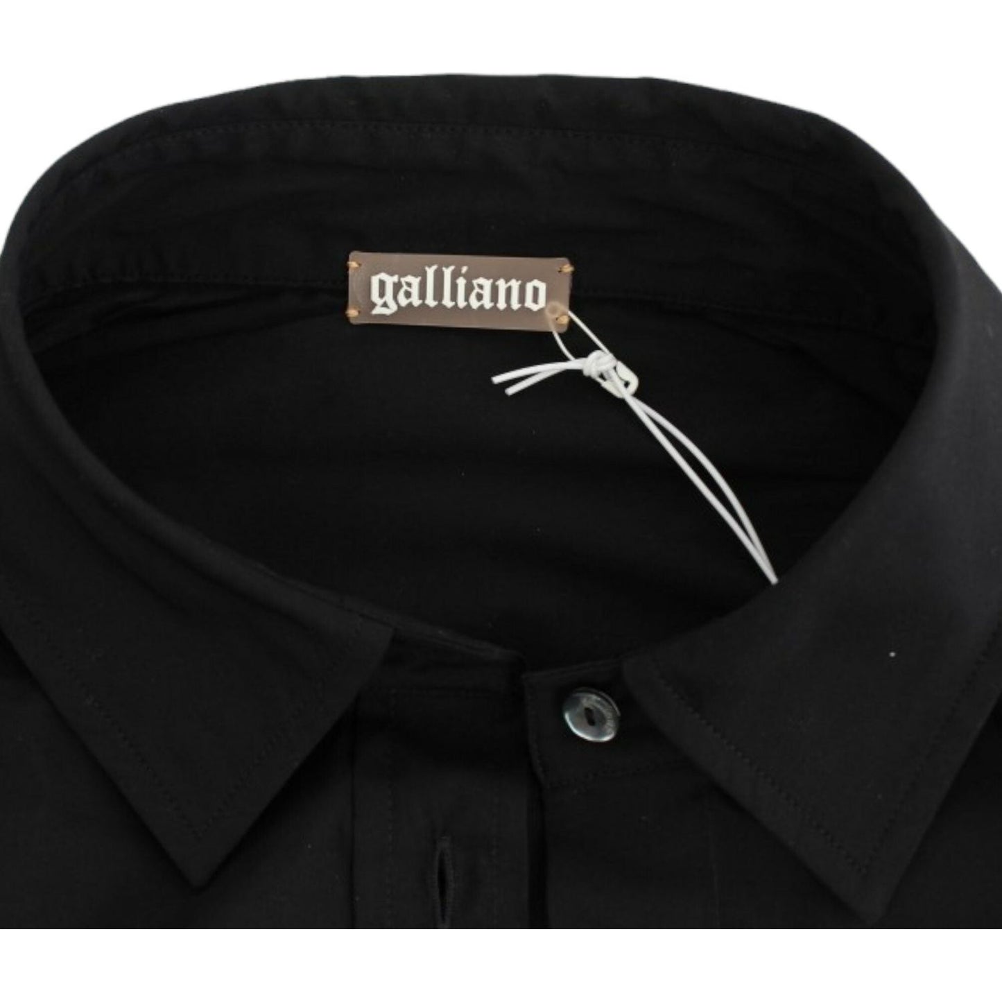 John Galliano Black cotton shirt top