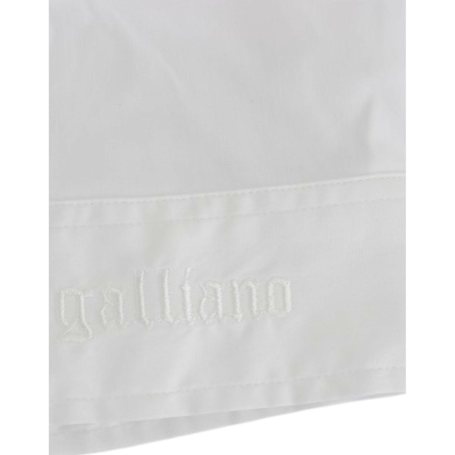 John Galliano White Cotton Shirt Top