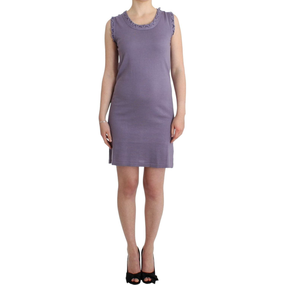 John Galliano Purple cotton jersey dress SIG11571-4