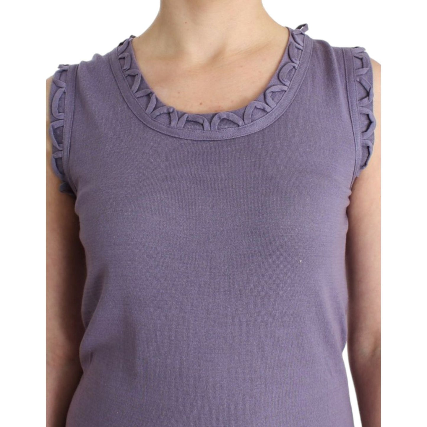 John Galliano Purple cotton jersey dress SIG11571-4