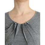 Cavalli Gray 3/4 sleeves jumper top SIG12080-2