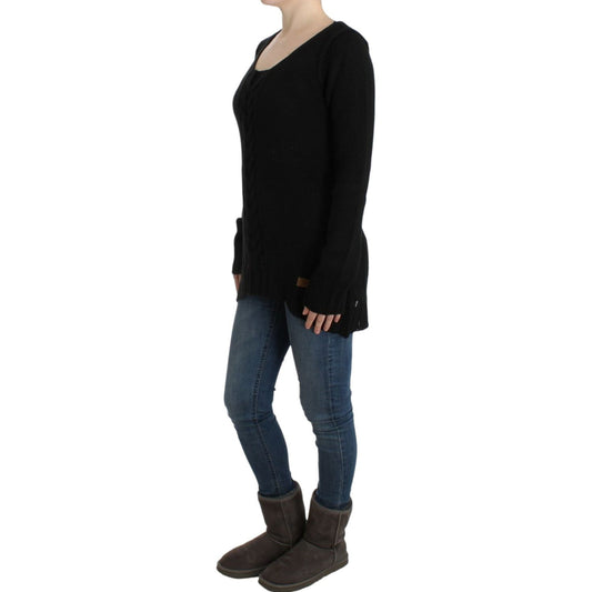 Cavalli Black knitted wool sweater SIG11979-3