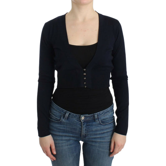 Cavalli Black cropped wool cardigan SIG11847-3