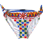 Dolce & Gabbana Multicolor Carretto Bottom Swim Beachwear Bikini BIK1761-3
