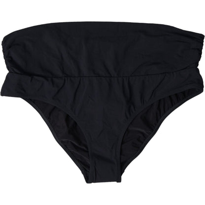Dolce & Gabbana Black Nylon Stretch Swimwear Slip Bottom Bikini