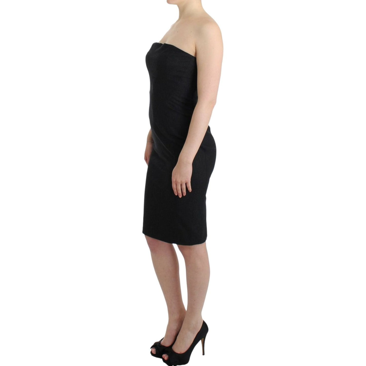 Cavalli Gray strapless dress