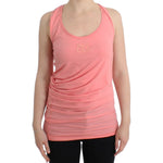 Cavalli Pink cotton tank top SIG11612-4