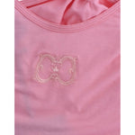 Cavalli Pink cotton tank top SIG11612-4