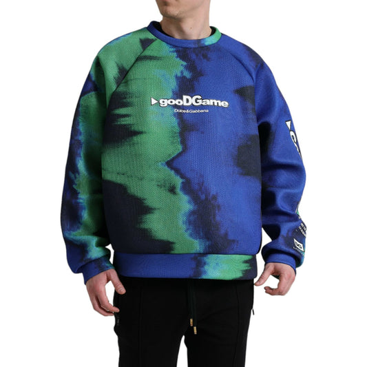 Dolce & Gabbana Multicolor Logo Crewneck Pullover Sweater