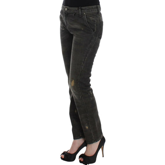 Costume National Gray distressed jeans SIG12464-1