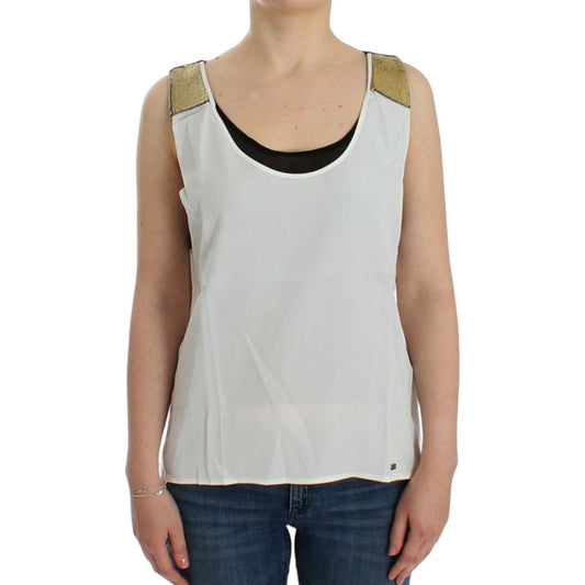 Costume National White sleeveless top SIG12533-3